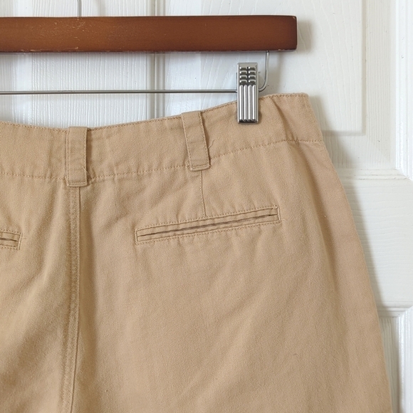Lauren Ralph Lauren Classic Lightweight Soft Linen Blend Mid Rise Shorts Tan 2 - Picture 10 of 10